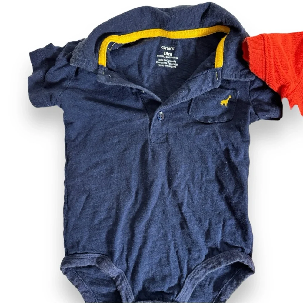 18M Baby Boy Bundle Onesies Overalls (4) Items Carter’s Osh Kosh B’Gosh